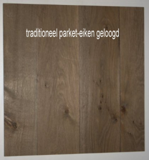 Traditioneel parket eiken geloogd